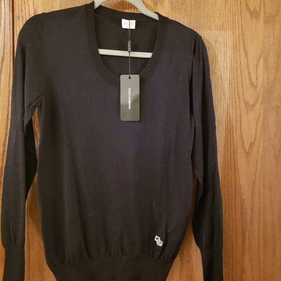 Dolce & Gabbana Women's Crewneck Black Sweater - Picture 1 of 14